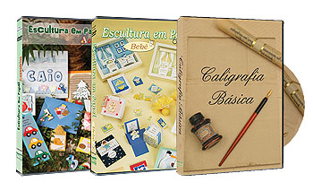 Promo��o - Escultura em Papel Acess�rios + Escultura em Papel Beb� + Caligrafia B�sica