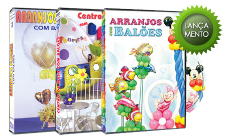 Centro de Mesa com Bal�es + Arranjos com Bal�es + Arranjos Florais com Bal�es 
