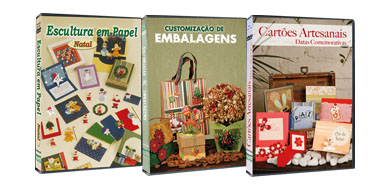 Escultura em Papel - Natal + Customizao de Embalagens + Cartes Artesanais - Datas Comemorativas