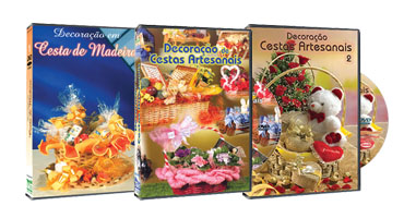 Cestas de Madeira + Cestas Artesanais 1, 2 + Brinde: DVD La�os 