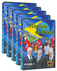 Cole��o DVD HIST�RIA DO BRASIL (8 VOLUMES) 