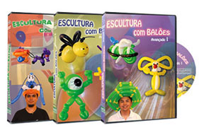 Coleo DVD Escultura com Bales Avanado 1, 2 e 3 