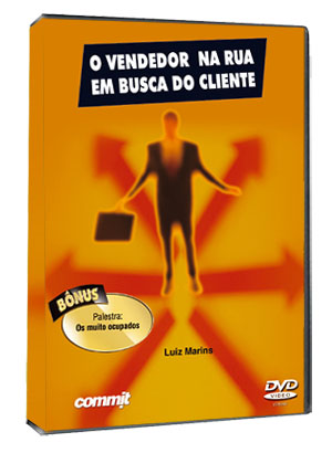 O vendedor na rua em busca do cliente